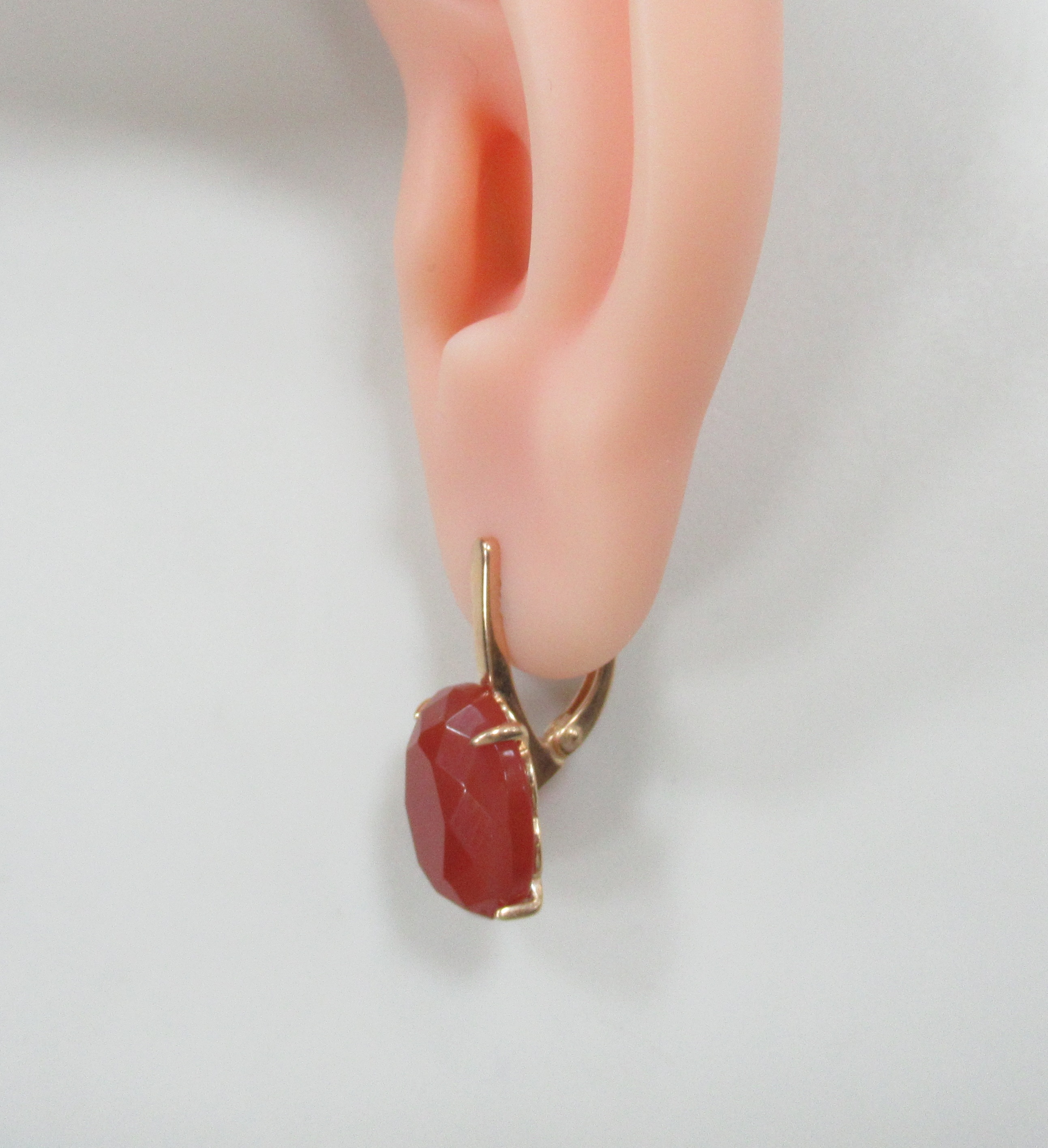 Серебряные серьги с агатами